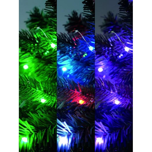 Гирлянда "Нить" ILDM048RGB-C-USB-RC 48 RGB минисветодиодов 4.8м с контроллером для помещений пульт SHLights 4690601049964