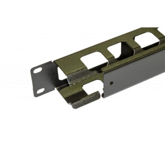 Организатор CM-1U-ML-COV кабельный с метал. кольцами и крышкой 19дюйм 1U Hyperline 16489