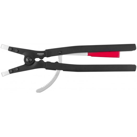 Щипцы загнутые 90° с фиксатором для стопорных колец, разжим, 165-300 мм, 4.5-5.5 мм, 500 мм