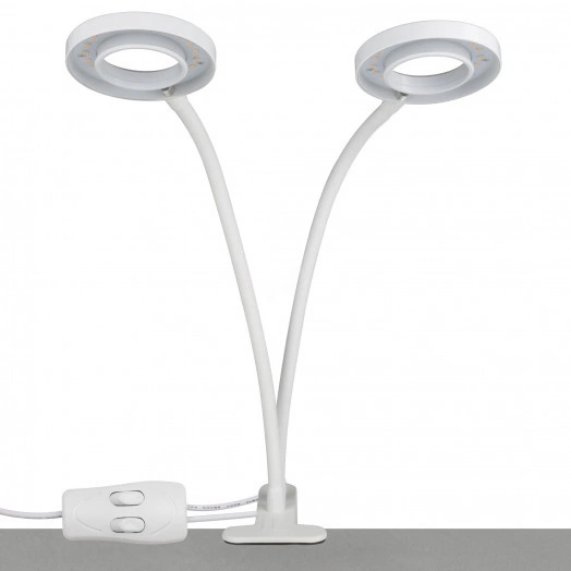 ULT-P35-15W/SPLE/TM IP40 WHITE Светильник для растений светодиодный с таймером, на прищепке. Спектр для фотосинтеза. TM Uniel