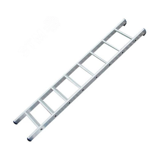 Лестница приставная алюминиевая, 9 ступеней, H=257 см, вес 3.0 кг