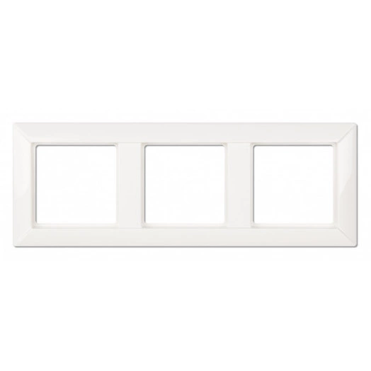 ECO Рамка 3-кратная для вертикальной и горизонтальной установки белая