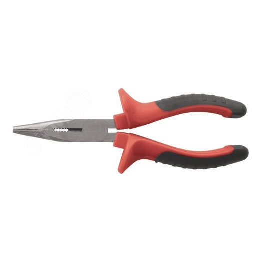 Тонконосы ''Оптима'', двухцветные обрезиненные ручки, полированная сталь 165 мм