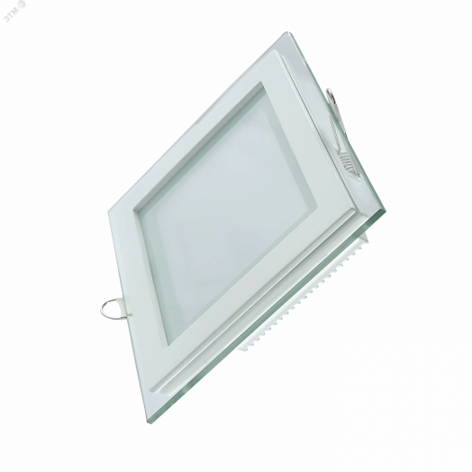 Светильник светодиодный встраиваемый ДВО-18  Вт 1390 Лм 3000К квадрат IP20 монтажный d155х155 мм 200х200х30 мм 220-240  В декоративное стекло Glass Gauss