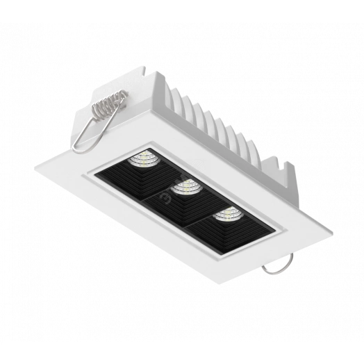 Светильник светодиодный ДВО-8Вт STELLAR повор.120x62x45mm 3000K 34° белый Вартон