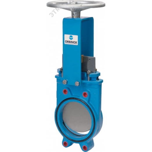 Затвор шиберный (нож) EB-01-400-HW(N)-E DN 400 PN 6 м/ф EPDM штурвал