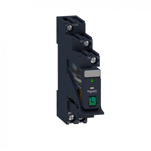 Комплект из реле, колодки, скобы, маркировки, диода, 10А, =24В