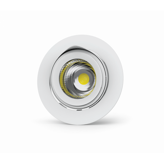 Светильник светодиодный ДВО-50Вт DL/R повор.40° 195*159мм 4000K белый DALI (?185mm) Вартон