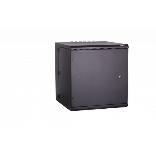 Шкаф настенный пылезащищенный двухсекционный 19д  12U IP55 Ш600хВ638хГ600мм черный.