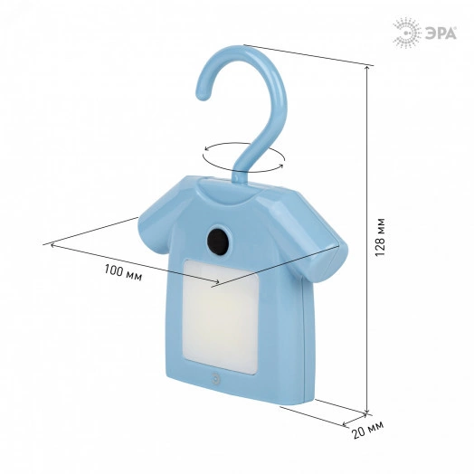 Ночник NLED-485-1W-SW-BU голубой (48/1344) ЭРА