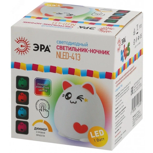 Светильник настольный  NLED-413-1W-P белый с розовым ЭРА