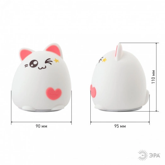 Светильник настольный  NLED-413-1W-P белый с розовым ЭРА