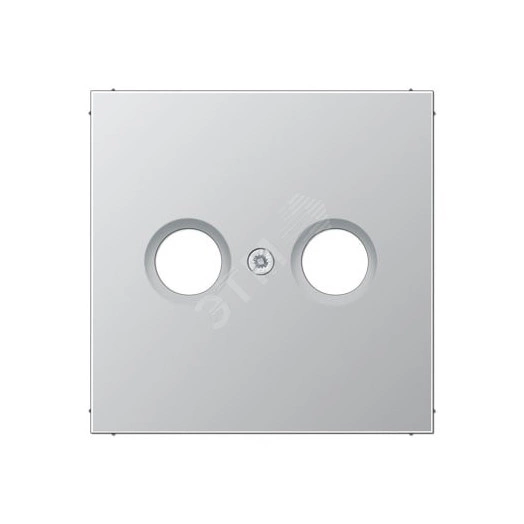 Накладка для телевизионной розетки (TV-FM)  Серия LS990  Материал- металл  Цвет- алюминий