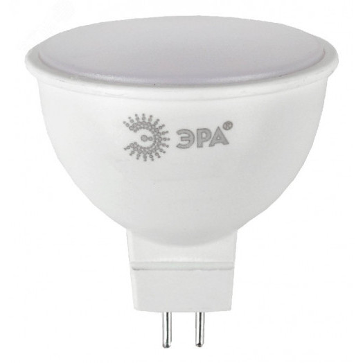 Лампа светодиодная ECO LED MR16-5W-840-GU5.3 (диод, софит, 5Вт, нейтр, GU5.3) ЭРА (10/100/4000) ЭРА