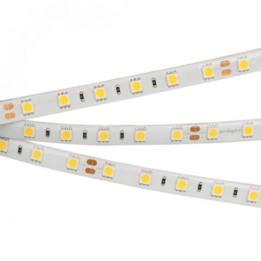 Лента RTW 2-5000SE 24V Warm 2x (5060, 300 LED, LUX) (Arlight, 14.4 Вт/м, IP65)