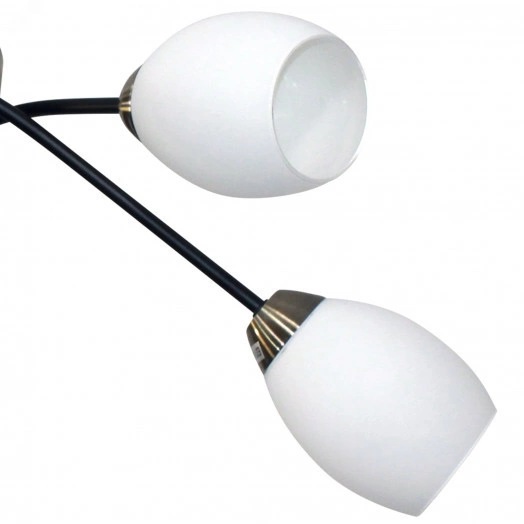 Светильник 11267В-3/6 черн (Плафон 8368) НПБ 01-6х60-120 Е27 ИУ Светильник потолочный