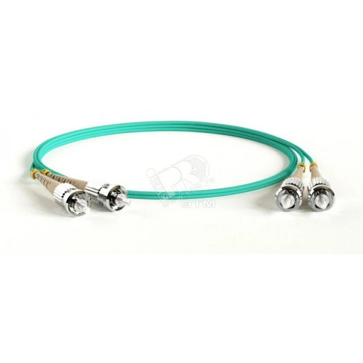 Патч-корд волоконно-оптический (шнур) MM 50/125(OM3) ST-ST 2мм duplex LSZH (15м)