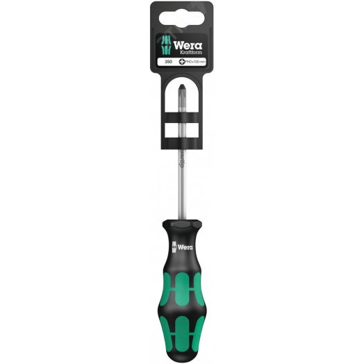 Отвертка крестовая 350 PH SB PH 1 x 80 мм с держателем-еврослот