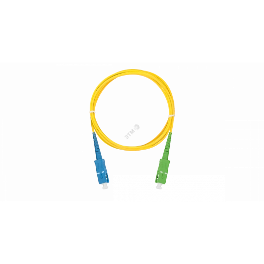 Шнур оптический переходной SM 9/125 OS2 SC/UPC-SC/APC одинарный LSZH 2мм