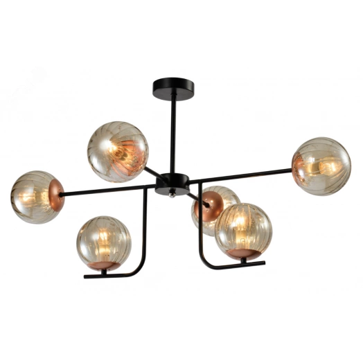 Люстра  Rivoli Afina 3076-306 6 х E14 40 Вт модерн