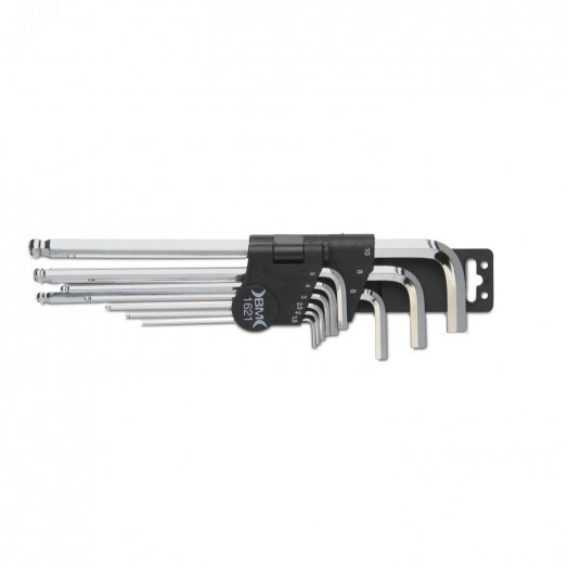 Набор шестигранных ключей со сферической головкой 9 шт. 1,5 -10 мм