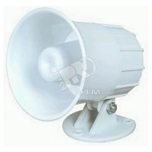 Звуковой оповещатель, 105 дБ, 15 Вт, 600 мА, DC 6-14В, одно-тональный, d101x106x101 мм, IP 45