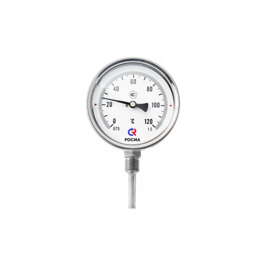 Термометр биметаллический радиальный БТ-52.211 0...60С G1/2' 200 кл.1.5