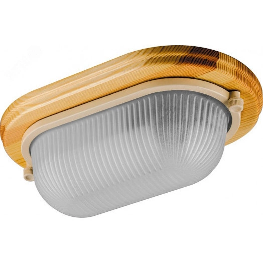 Светильник НБО-04-60-011 Е27 овал дерево клен IP54