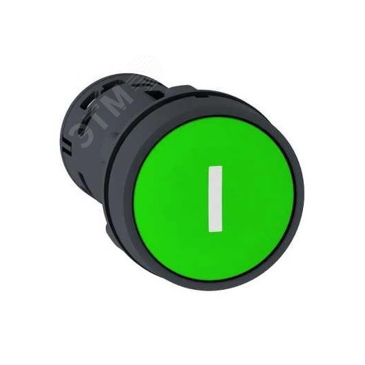 Кнопка 22мм зеленая с возвратом 1НО I
