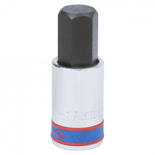 Насадка (бита) торцевая 1/2', HEX, 17 мм, L = 60 мм