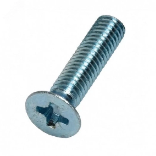 Винт DIN 965 М8х30 потайная голова класс прочности 4.8 покрытие цинк