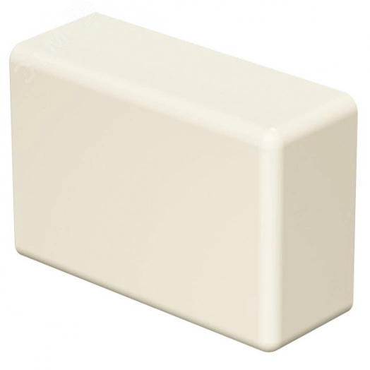 Заглушка кабельного канала торцевая WDK 13x25x40 мм (ABS-пластик, белый)