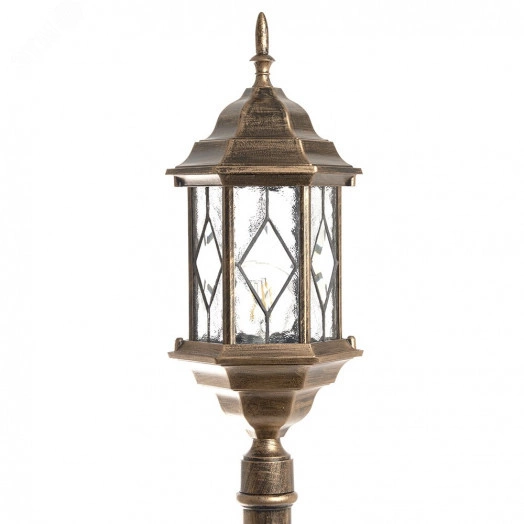 Светильник НТУ-60w столб-1.2м Е27 IP44 черное золото