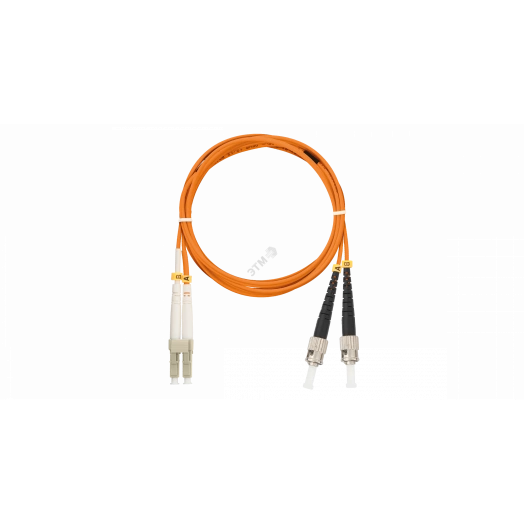 Шнур оптический переходной MM 50/125 OM2 LC/UPC-ST/UPC двойной LSZH 2мм