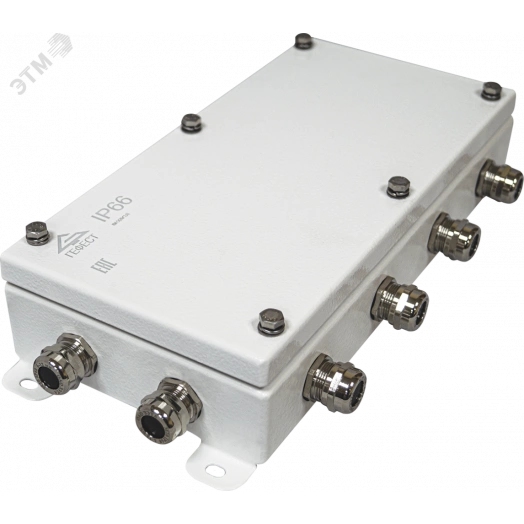 Коробка монтажная огнестойкая Коробка КМ-О        (20к*6,0)-IP66-1530, 9 вводов A-К13-18,           DFGHIJKM-К8-16