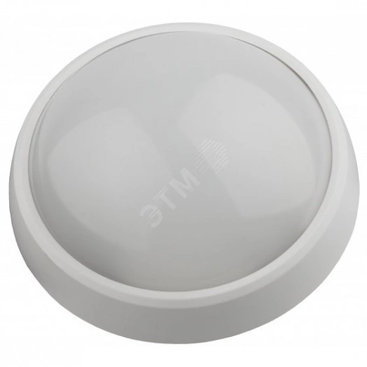 Светильник светодиодный SPB-1-12-MWS (W) IP54 12Вт 4000К 960лм круг 180х80 БЕЛ с датч. движ. (20/300) ЭРА