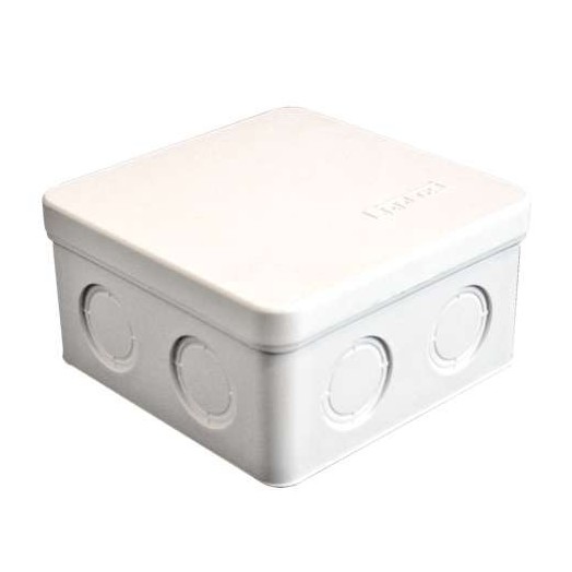 Коробка распределительная ОП 105х105х56мм IP54 7 выходов без гермовводов крышка защелкивающаяся бел. Epplast 105031