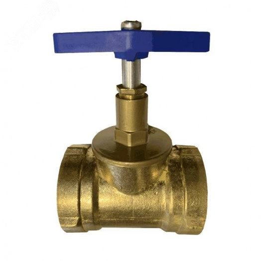 Клапан запорный латунь 15б3р Ду50 Ру16 муфтовый