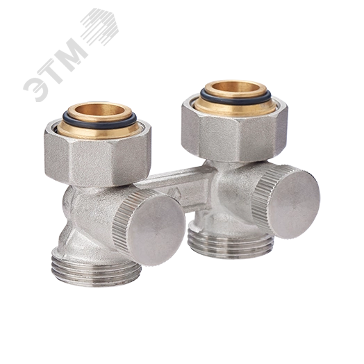 Узел нижнего подключения для двухтрубной системы прямой 3/4'x3/4'