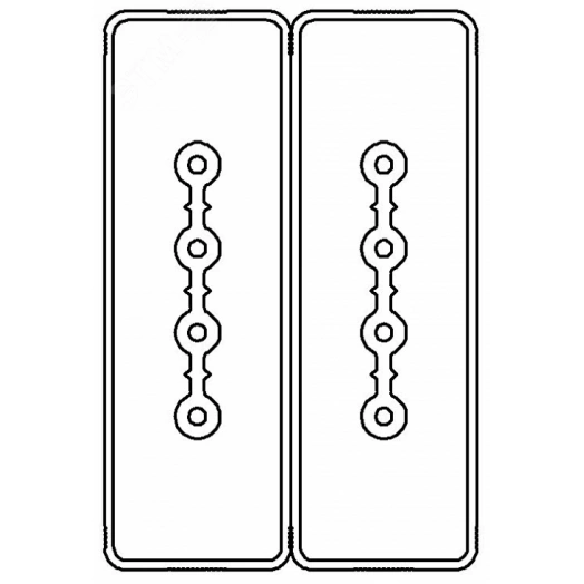 Секция прямая шинопровод 1+1 точек отвода L=3000мм Cu 4P+4P40A