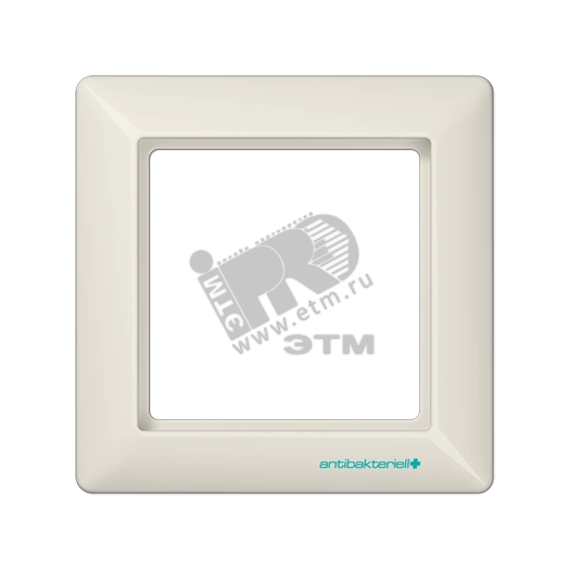 Рамка 1 пост слоновая кость