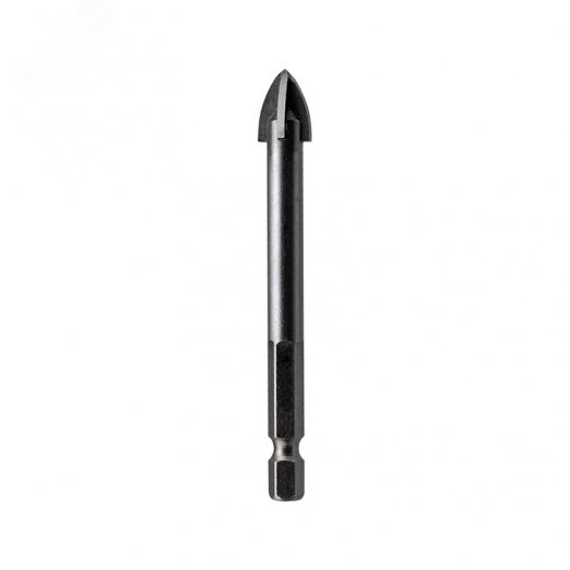 Сверло по стеклу и керамике 12 мм 4 грани шестигранный хвостовик