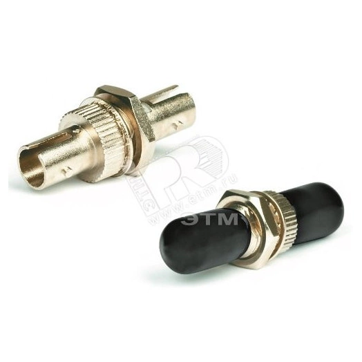 Адаптер оптический проходной ST/UPC-ST/UPC SM/MM simplex корпус металл черные колпачки