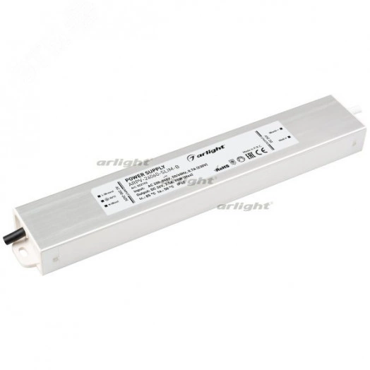 Блок питания ARPV-24060-SLIM-B (24V, 2.5A, 60W) (ARL, IP67 Металл, 3 года)