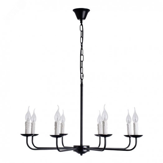 Люстра Arte Lamp GRAFF A1857LM-8BK
