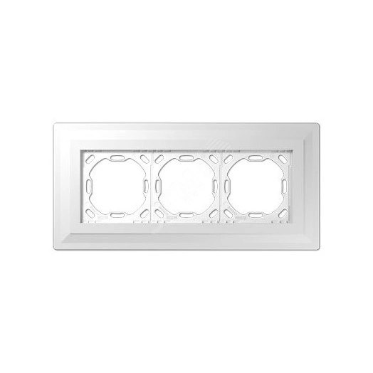 Монтажный адаптер для 3-ой рамки (выступ 3 мм на готовой стене)  для установки устройств и накладок серии LS990 в установочную коробку (для горизонтальной/вертикальной установки в штукатурку или гипсокартон толщиной от 12,5 мм)  Серия- LS ZERO