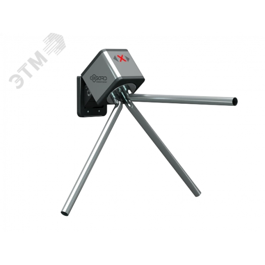 Турникет-трипод настенный электромеханический Cube C-02 с планками антипаника, пульт управления в комплекте