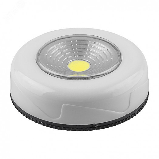 Светодиодный светильник кнопка 2w белый (3шт в блистере)