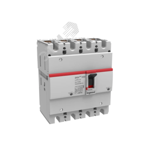 Автоматический выключатель DRX 250 HP TM Рег 4П 100A 25кА