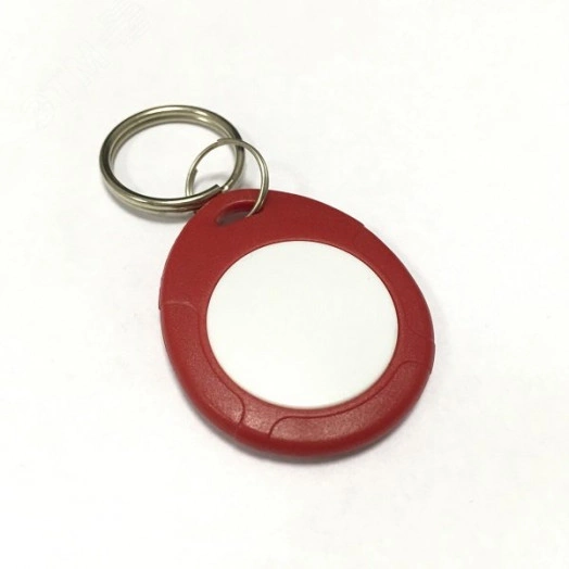 Брелок EM, IL-07ERW, с кольцом, красный+белый